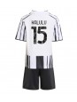 Juventus Pierre Kalulu #15 Replika Hemmakläder Barn 2025-26 Kortärmad (+ byxor)